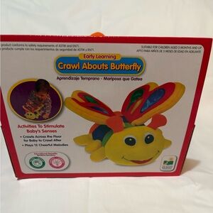 Crawl Abouts Butterfly Plush Toy - Yellow/Red/Blue